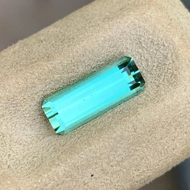Untreated Emerald Cut Seafoam Tourmaline