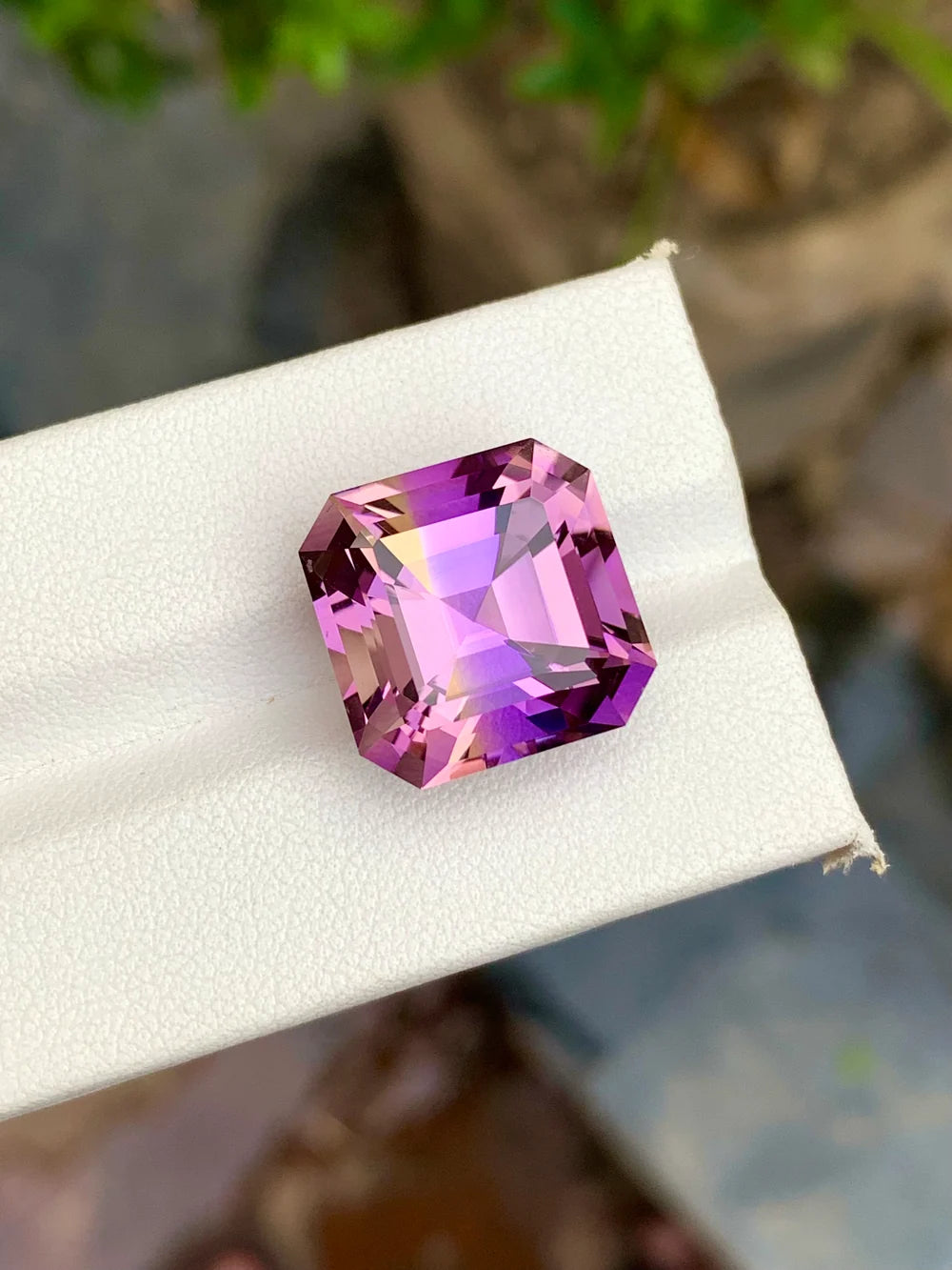Ascher Cut Bolivian Ametrine loose gemstone