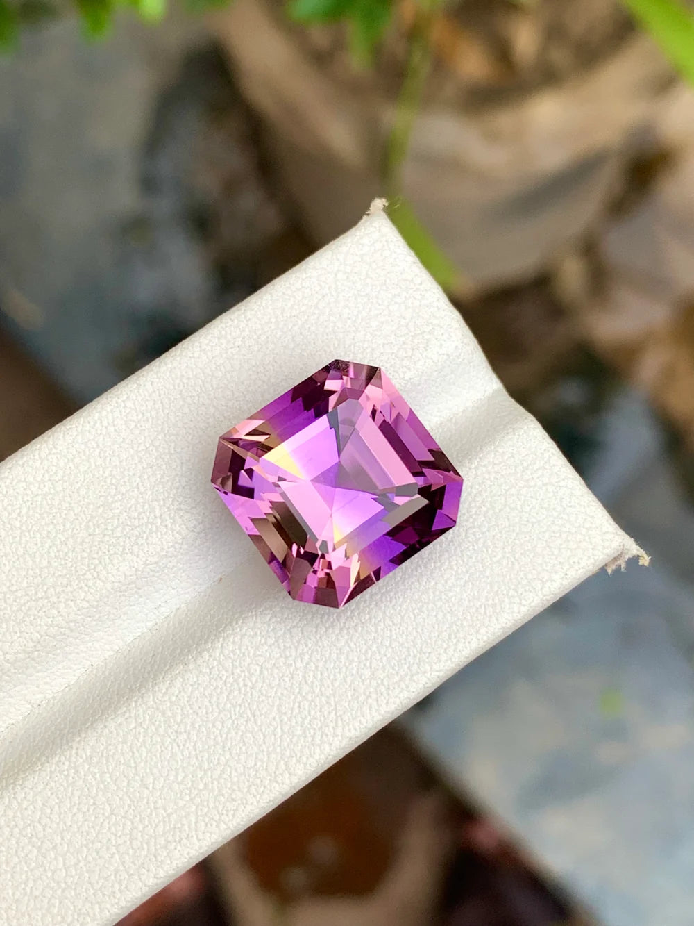 Natural 15.85 Ct bicolor Ametrine from Bolivia