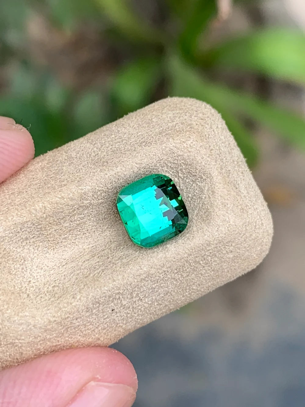 Untreated Cushion Cut Tourmaline from Afghanistan