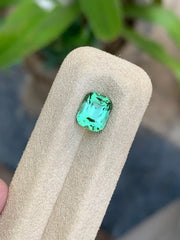 Natural 1.90 ct seafoam green Tourmaline for custom jewelry