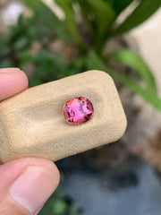 2.15 carat pink tourmaline loose gemstone