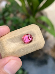 Oval cut pink Afghan tourmaline gemstone