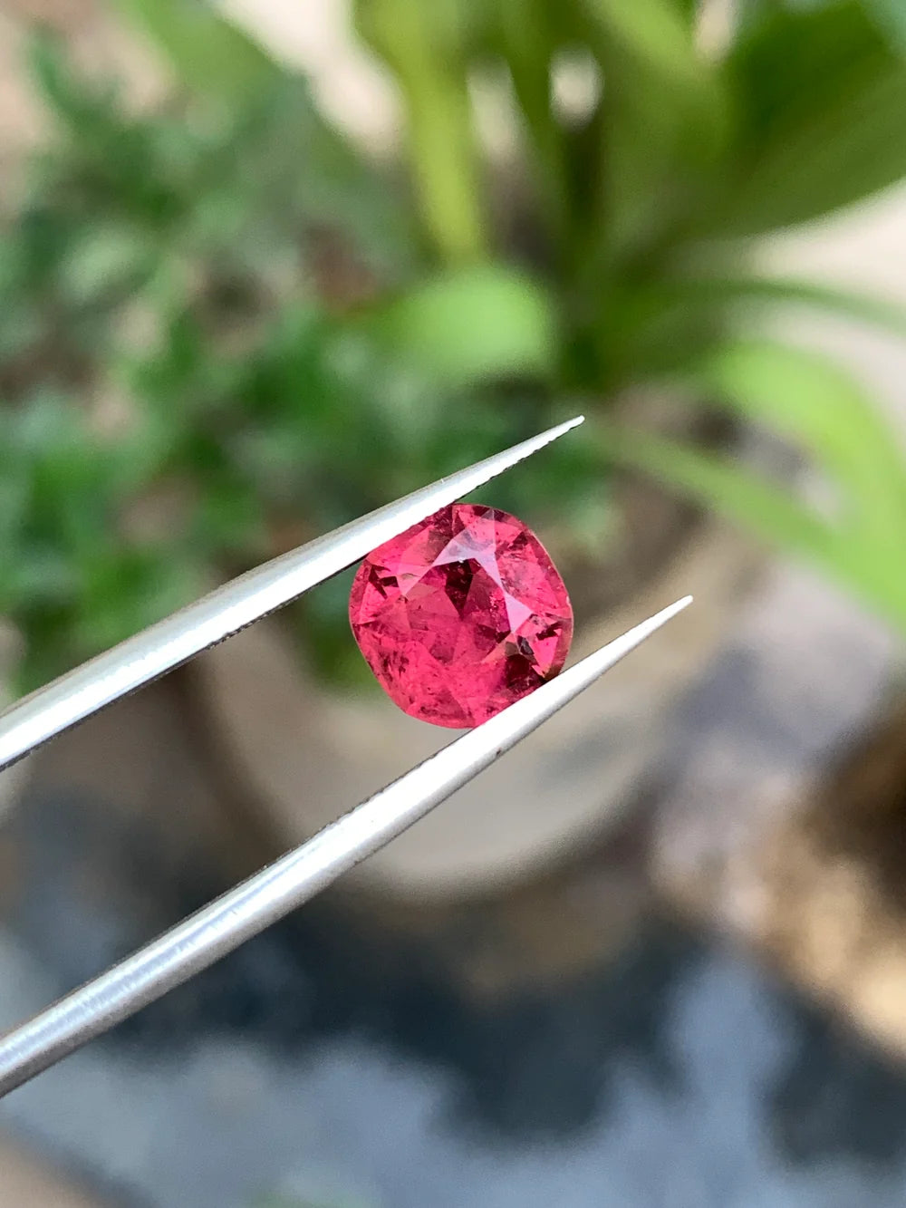 Pink Cushion cut Tourmaline loose gemstone