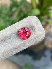 2.50 carat Pink Tourmaline Cushion cut Afghan gemstone