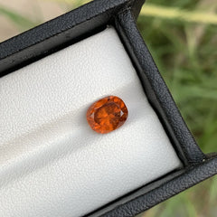 2.60 Ct Natural Orange Garnet – Oval Cut Loose Gemstone