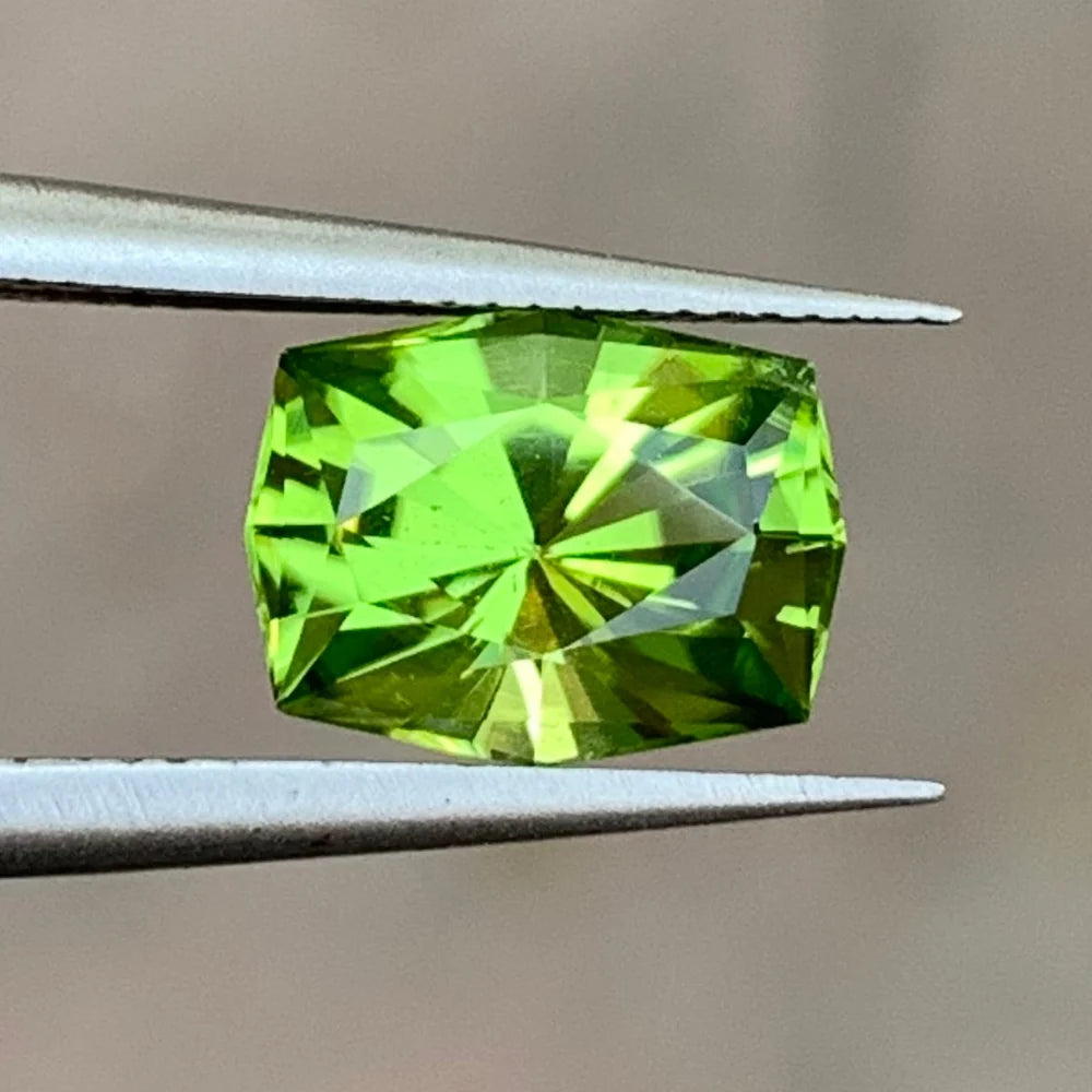 Untreated natural apple green Peridot loose gemstone
