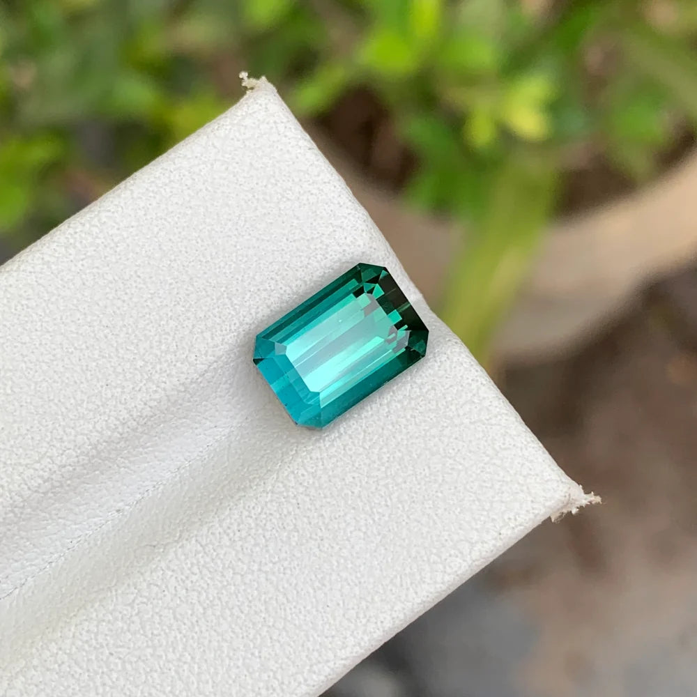 1.35 carat natural blue tourmaline gemstone
