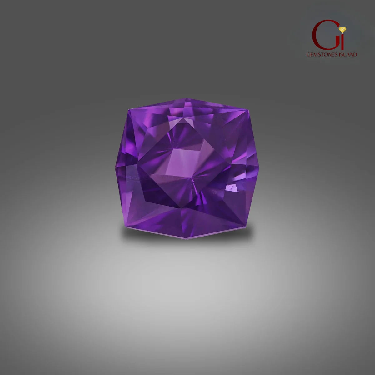 Natural loose amethyst gemstone in a purple violet shade