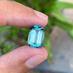 Natural 6.40 Ct Blue Seafoam Tourmaline from Afghanistan