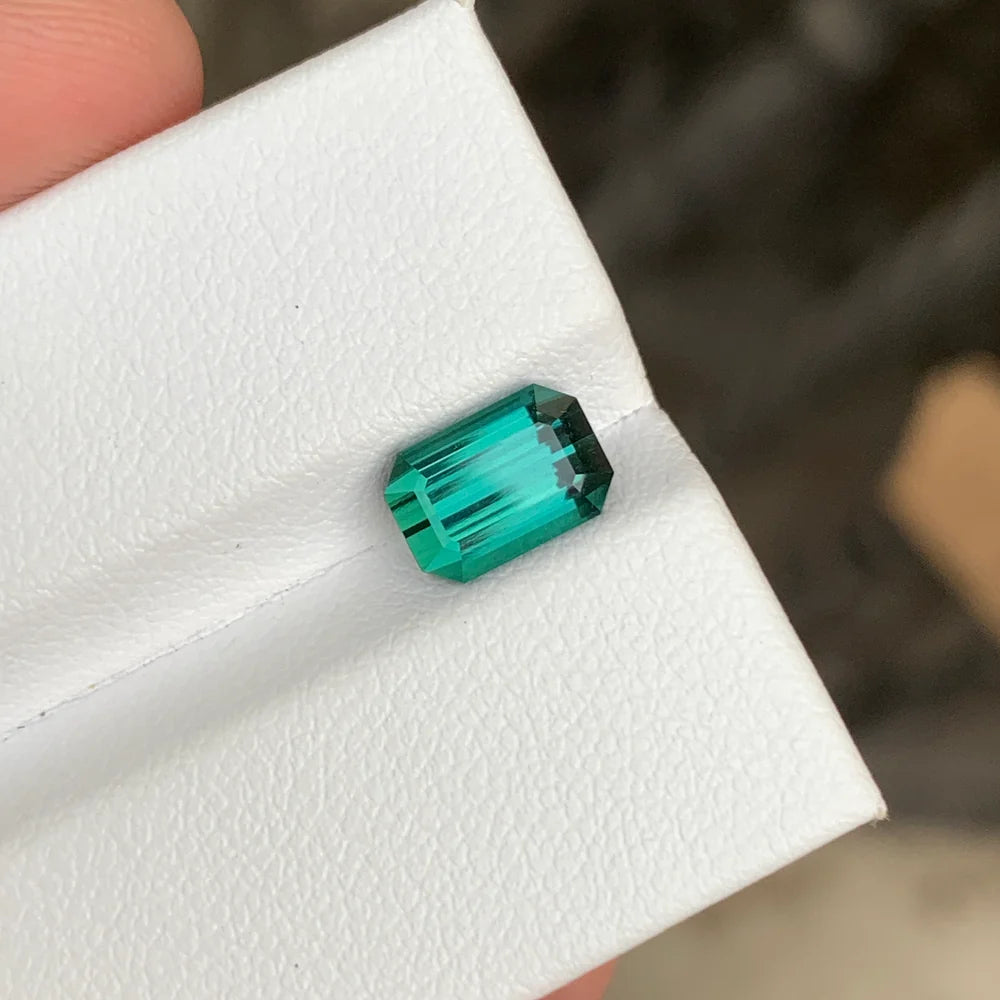 2.15 Ct bluish green tourmaline gemstone