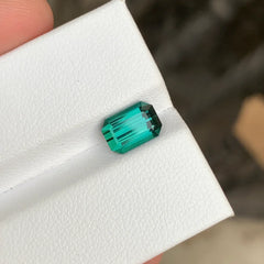 2.15 Ct bluish green tourmaline gemstone