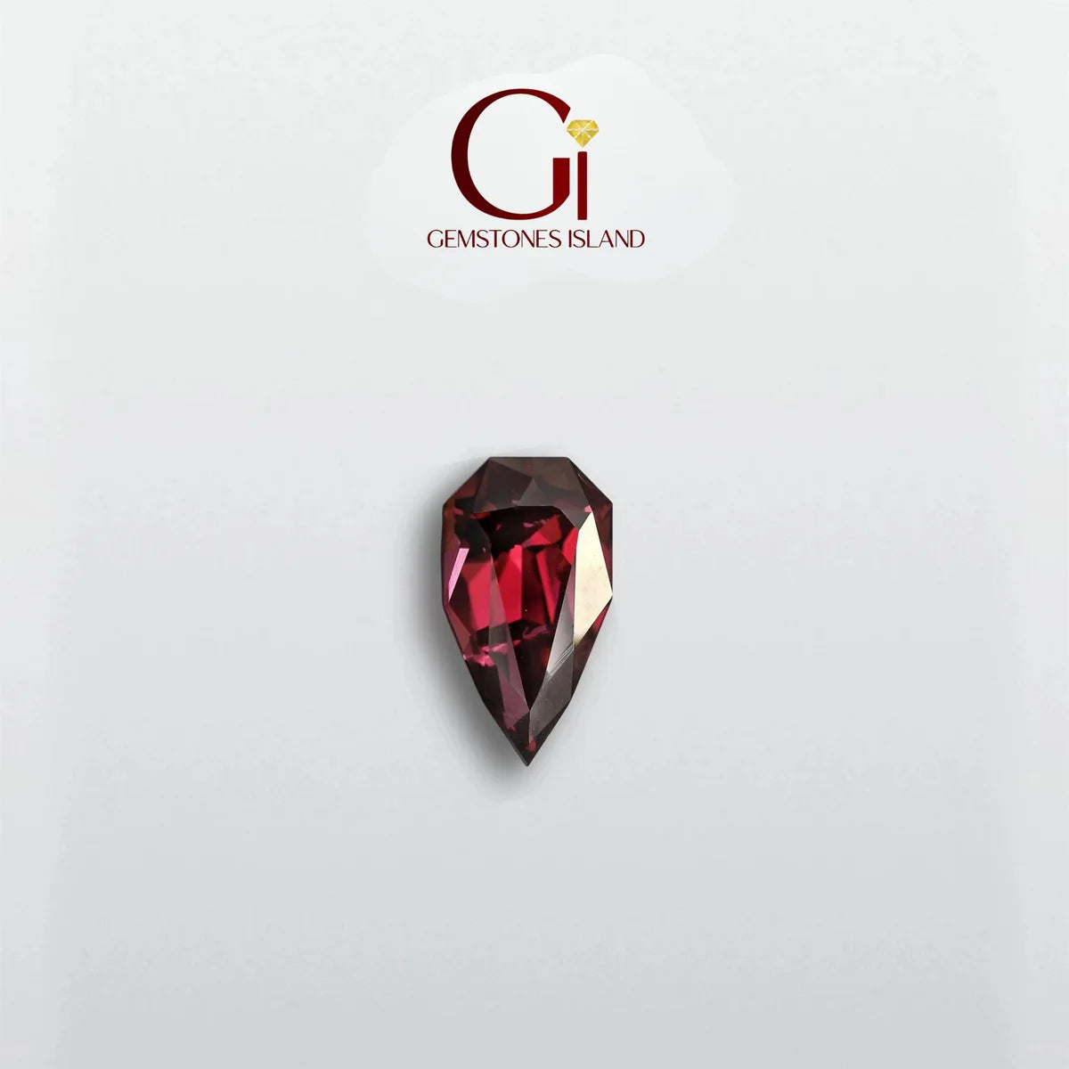 Natural loose garnet gemstones in red, pink, orange and green colors