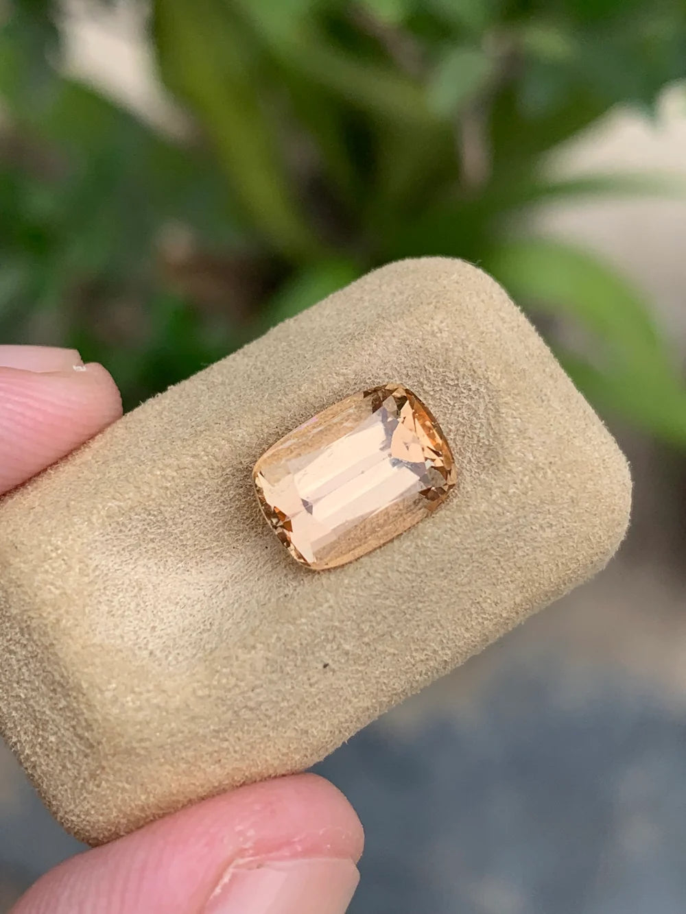 Golden Oval cut Imperial Topaz gemstone