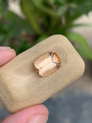 Golden Oval cut Imperial Topaz gemstone