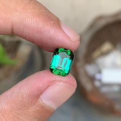 3.25 Carats Cushion Cut Tourmaline - Natural Loose Afghan Gemstone