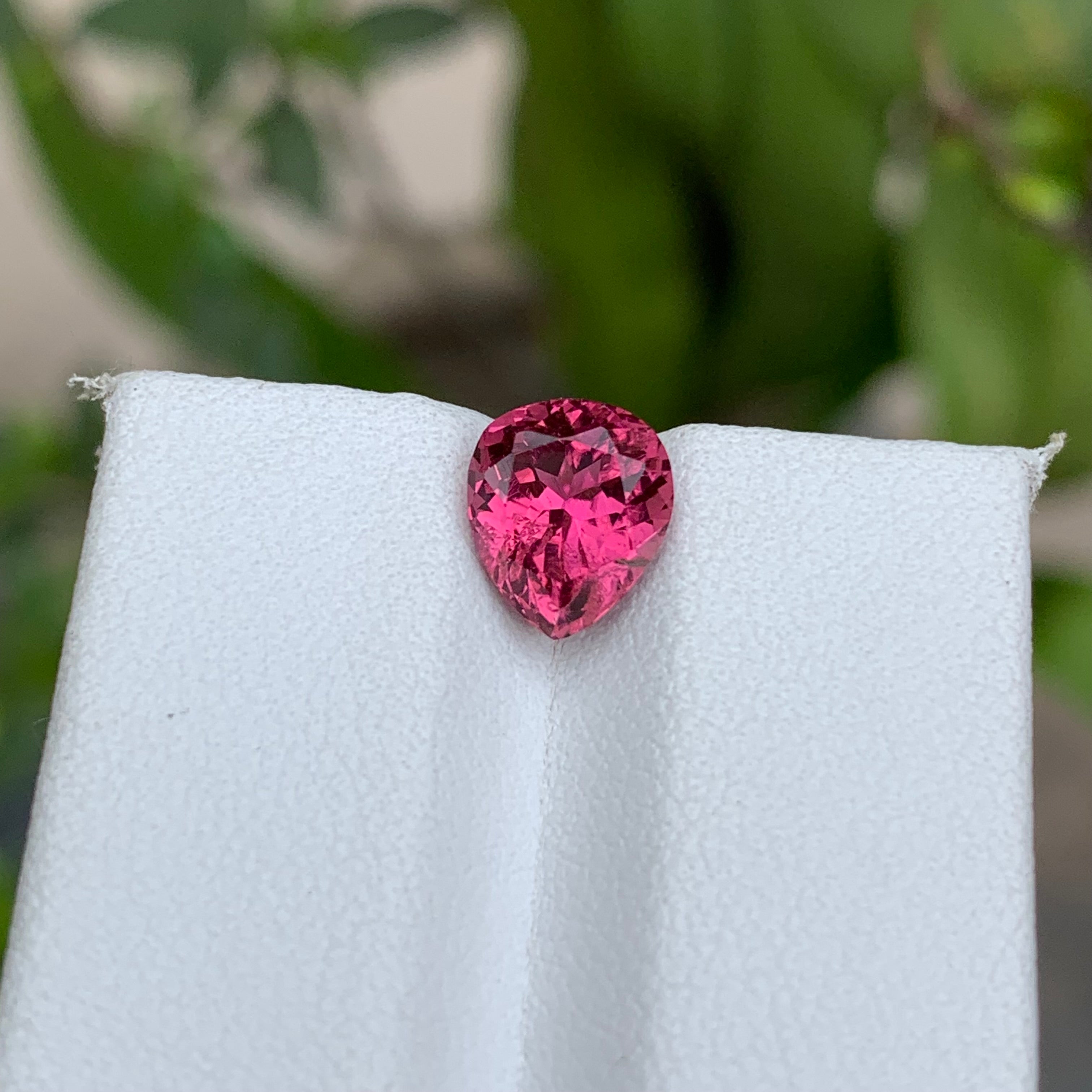 2.25 Carats Pear Shape Pink Tourmaline - Loose Pink Stone For Rings