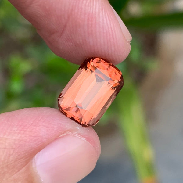 4.30 Carats Cushion Cut Orange Tourmaline From Afghanistan - Loose Gemstone For Jewelry Making