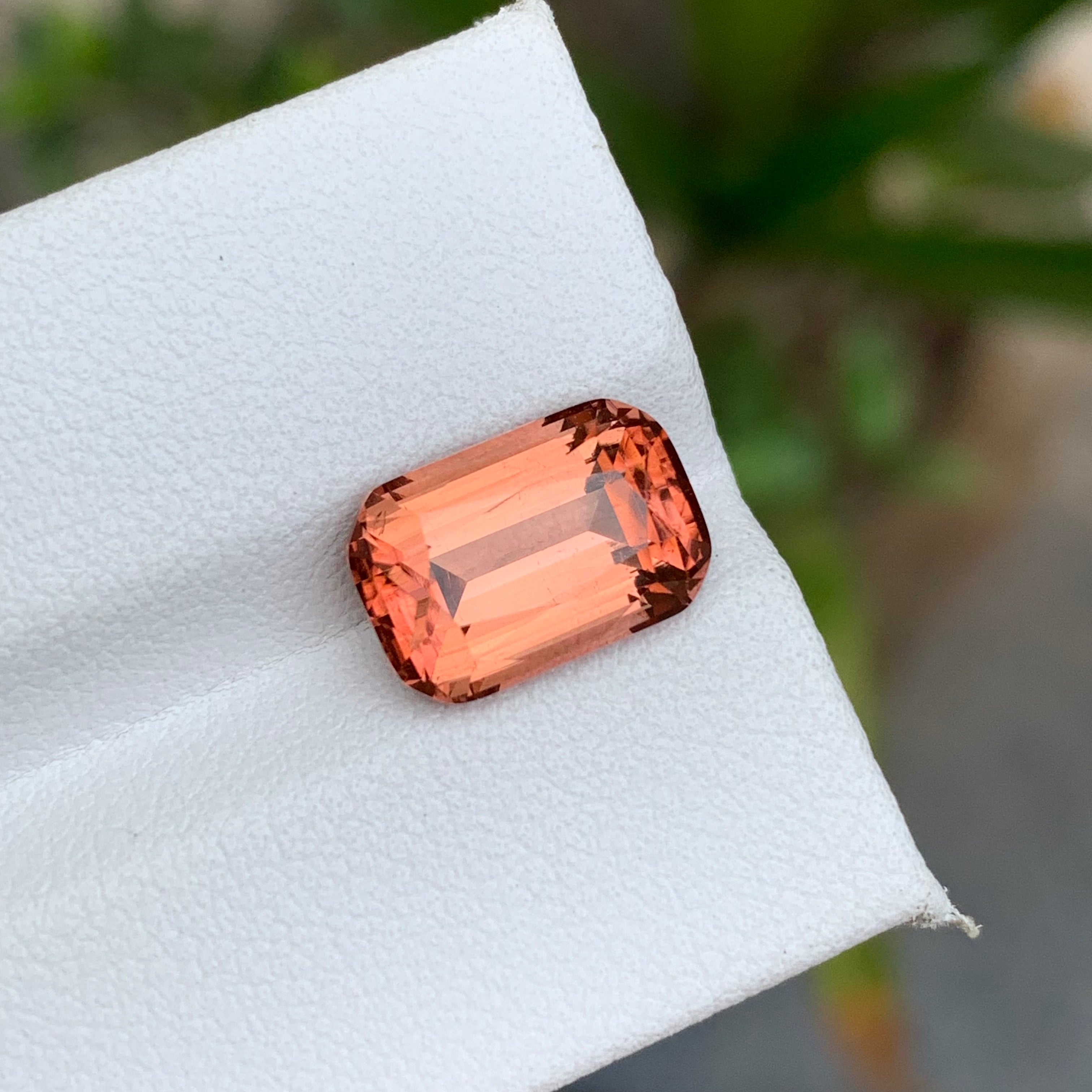 4.30 Carats Cushion Cut Orange Tourmaline From Afghanistan - Loose Gemstone For Jewelry Making