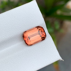 4.30 Carats Cushion Cut Orange Tourmaline From Afghanistan - Loose Gemstone For Jewelry Making