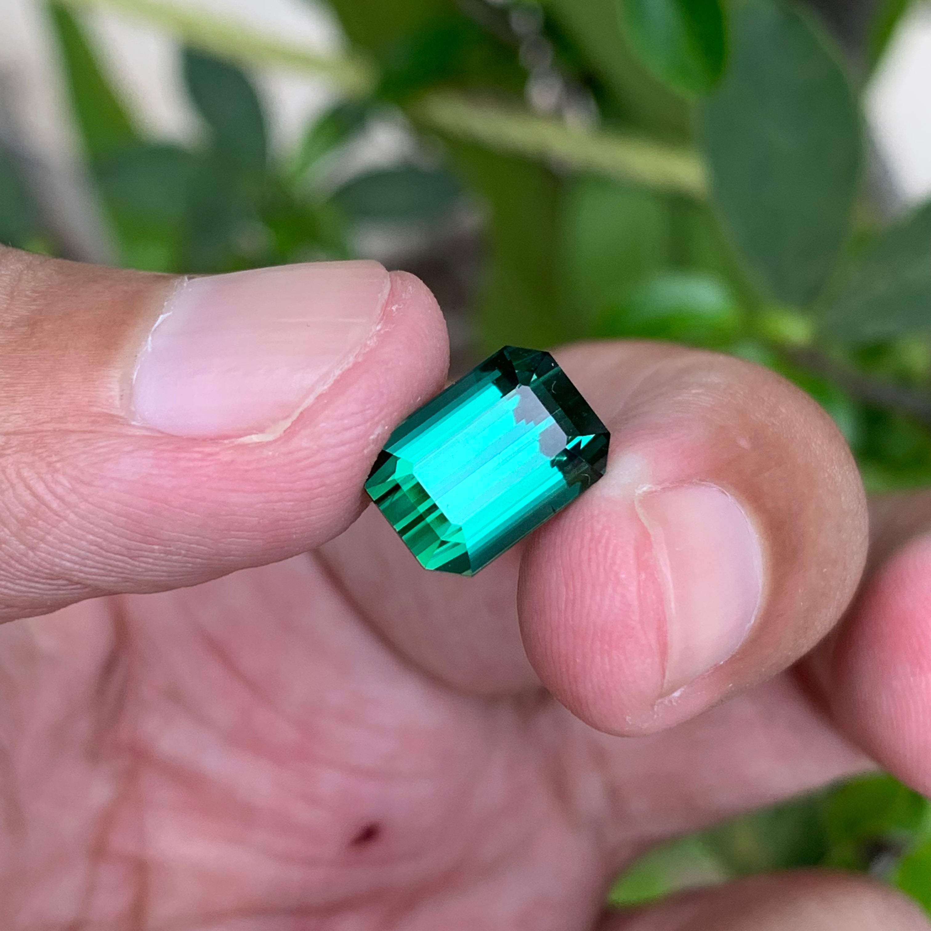 5.30 Carats Loupe Clean Bluish Green Tourmaline - Natural Loose Afghan Stone For rings