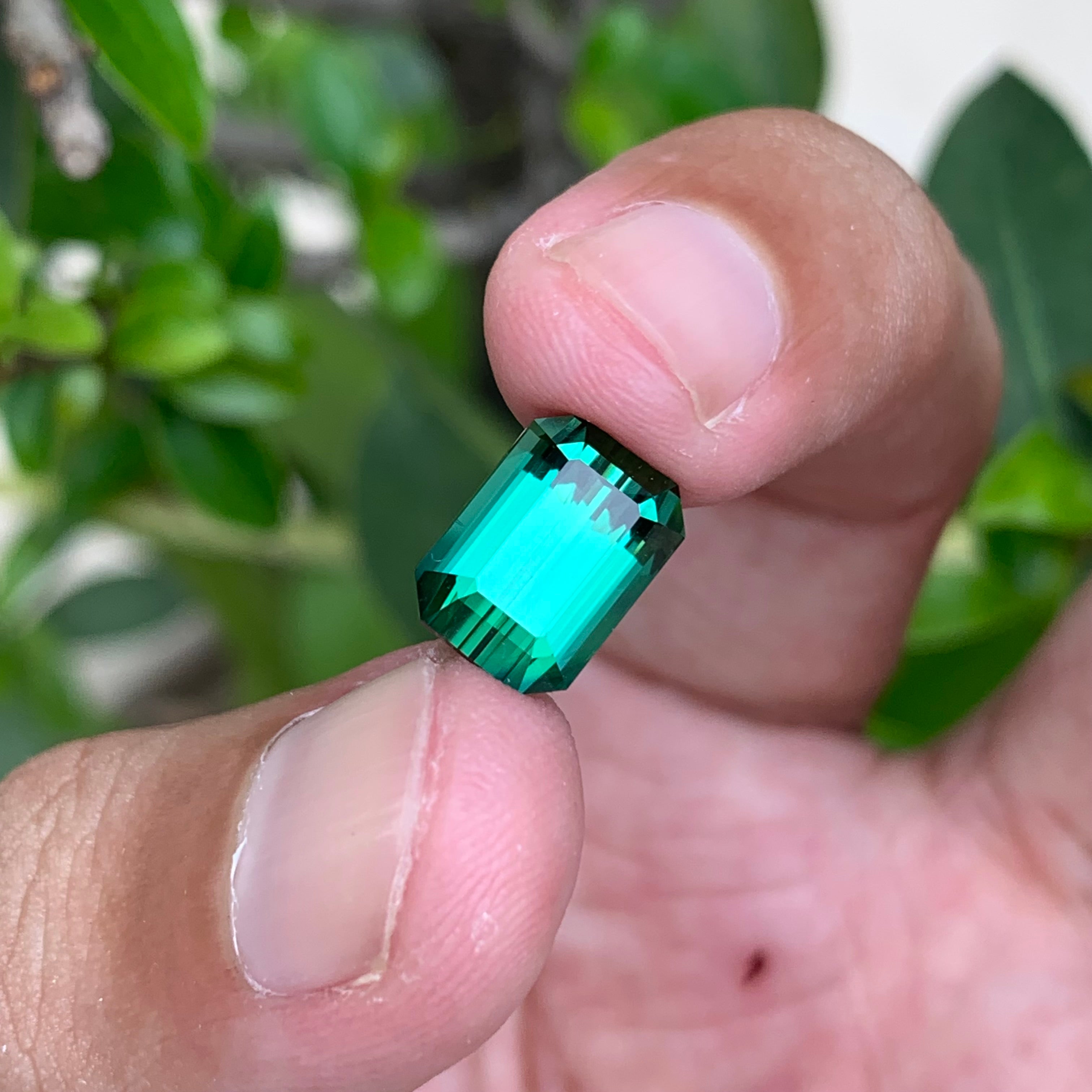 5.30 Carats Loupe Clean Bluish Green Tourmaline - Natural Loose Afghan Stone For rings