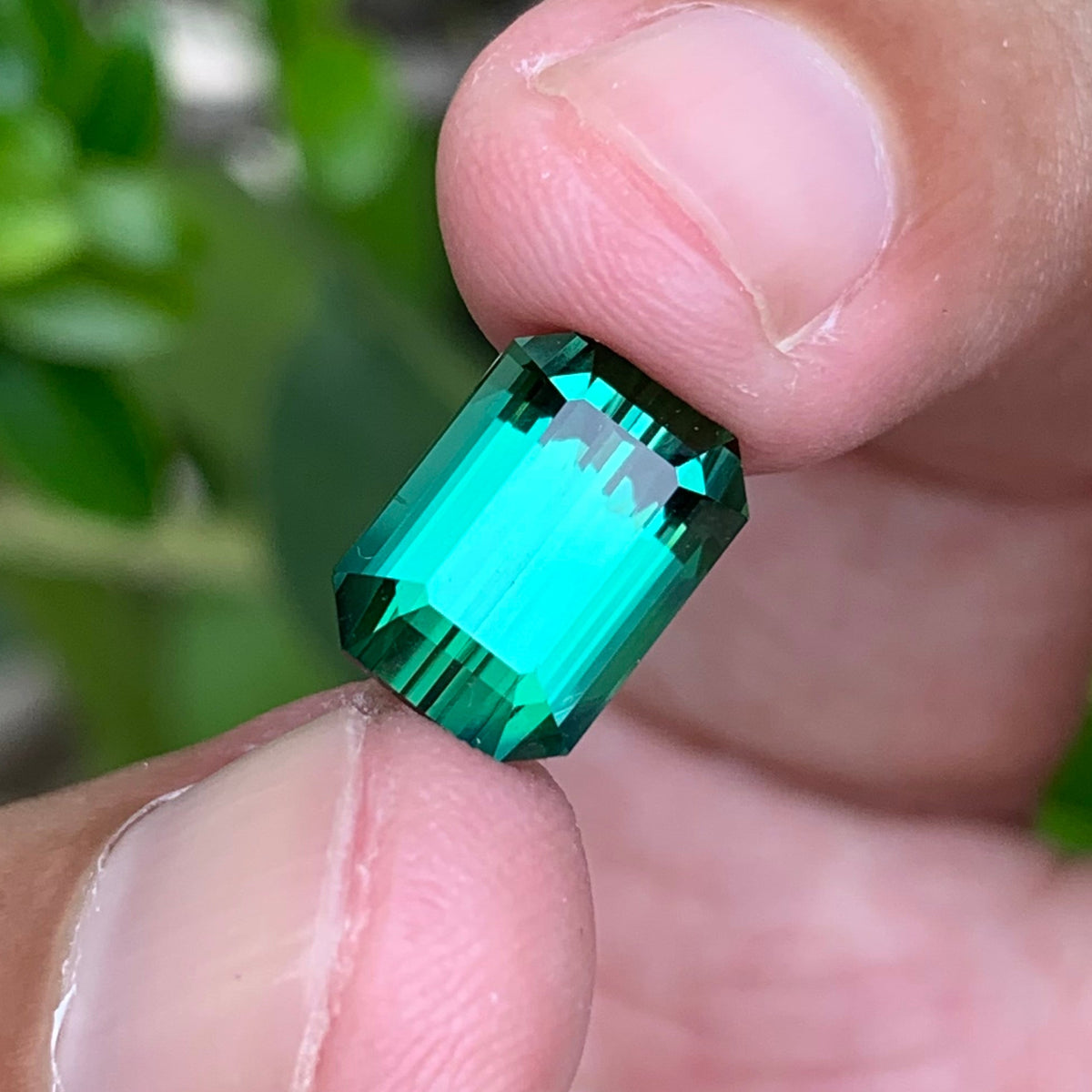 5.30 Carats Loupe Clean Bluish Green Tourmaline - Natural Loose Afghan Stone For rings