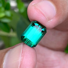 5.30 Carats Loupe Clean Bluish Green Tourmaline - Natural Loose Afghan Stone For rings