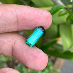 4.00 Carats Natural Loupe Clean Bluish Green Tourmaline - Loose Gemstone For Jewelry Making