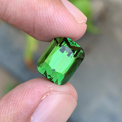 5.20 Carats Natural Forest Green Tourmaline - Natural Loose Cushion Cut Gemstone