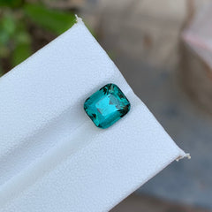 2.45 Carats Cushion Cut Natural Blue Tourmaline - Loose Afghan Gemstone For Jewelry