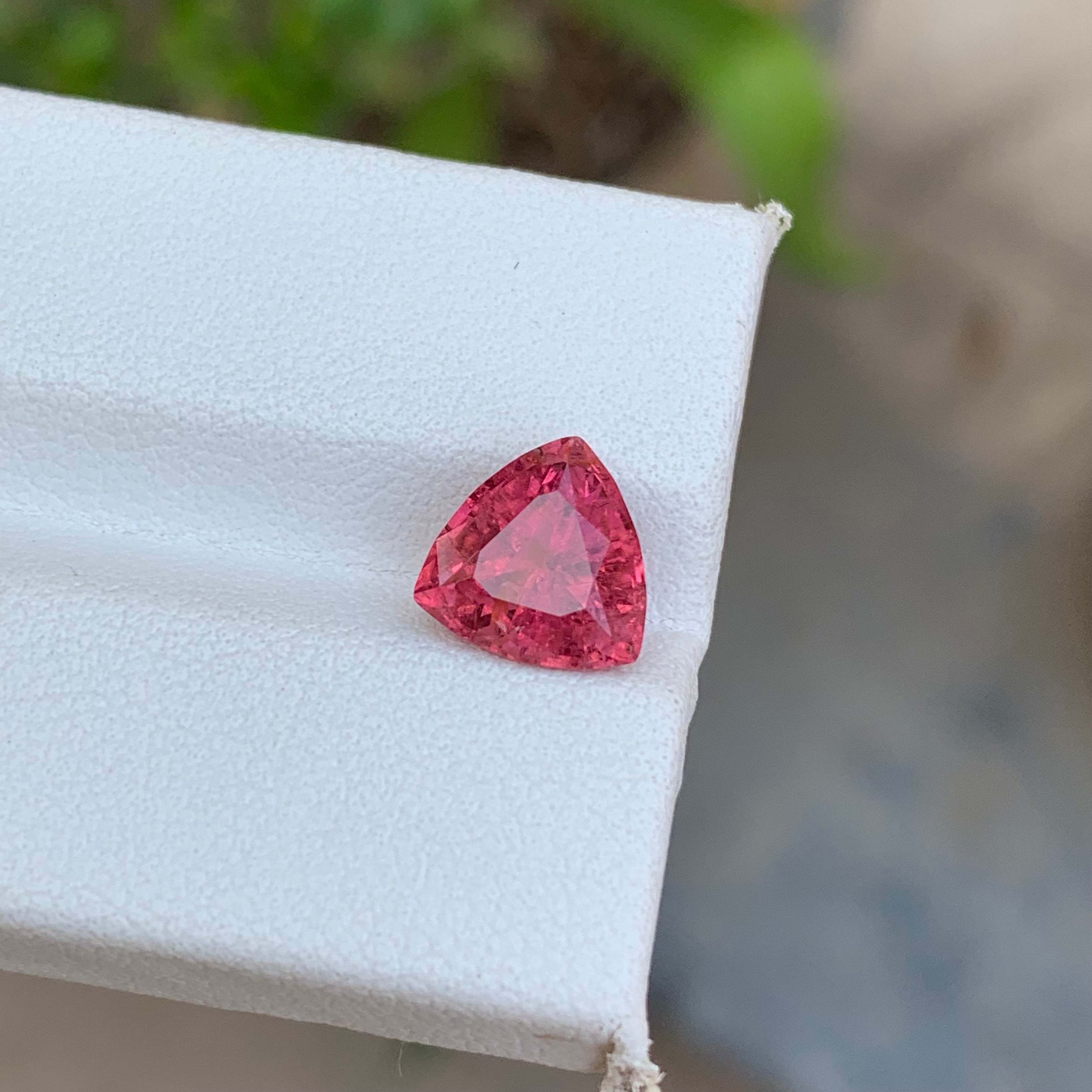 2.40 Carats Trillion Shape Pink Tourmaline - Loose Afghan Gemstone