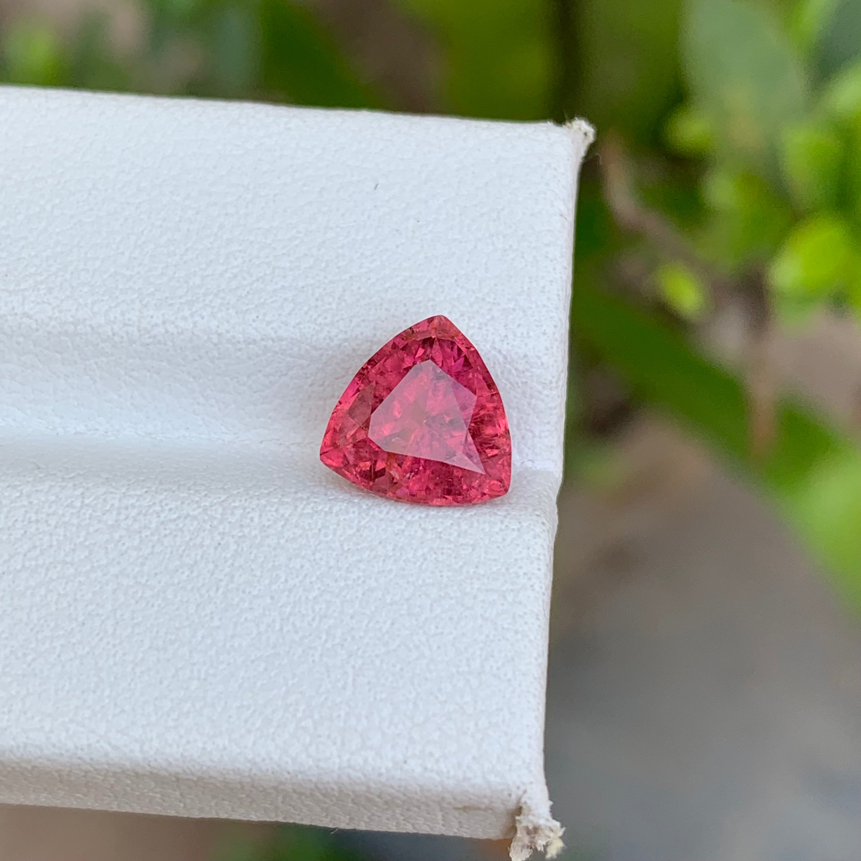 2.40 Carats Trillion Shape Pink Tourmaline - Loose Afghan Gemstone