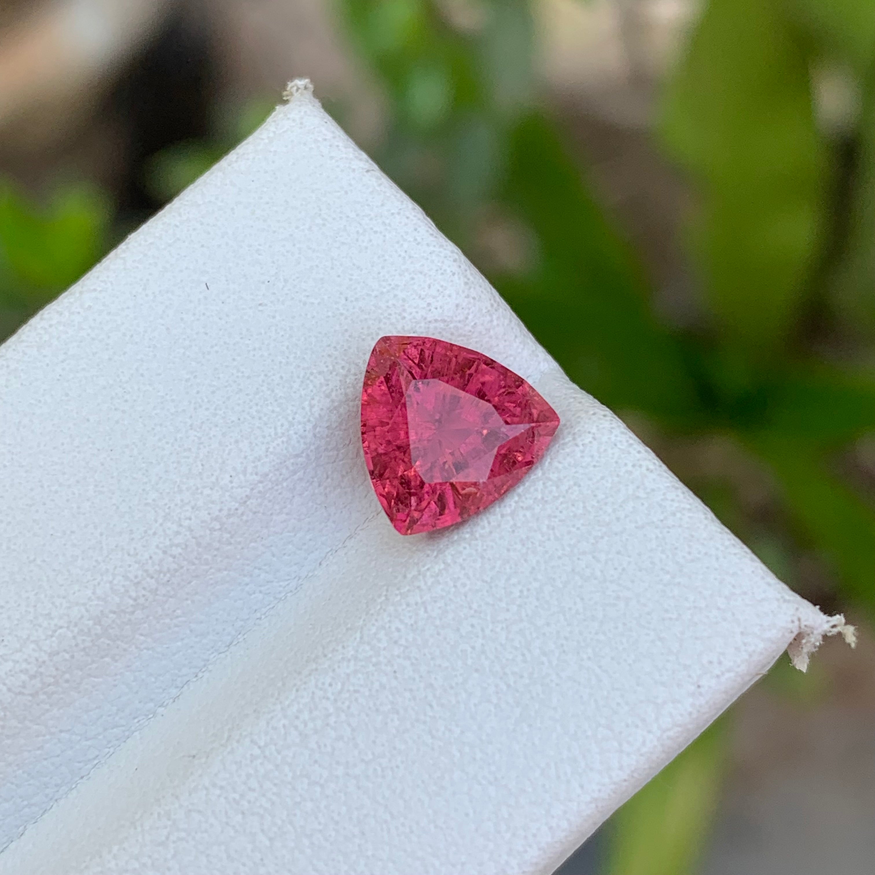 2.40 Carats Trillion Shape Pink Tourmaline - Loose Afghan Gemstone