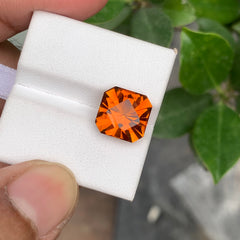 Faceted Mandarin Citrine