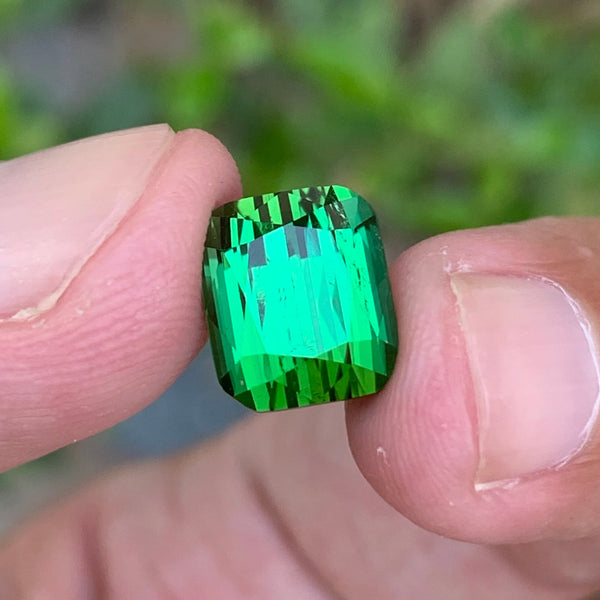 5.30 Carats Cushion Cut Green Tourmaline - Natural Loose Gemstone From Afghanistan
