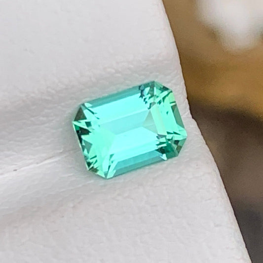 Emerald Cut Seafoam Tourmaline