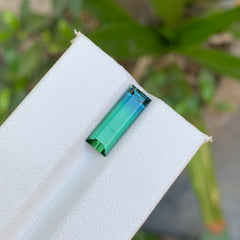 2.70 Carats Bicolor Tourmaline Baguette Cut - Natural Loose Gemstone