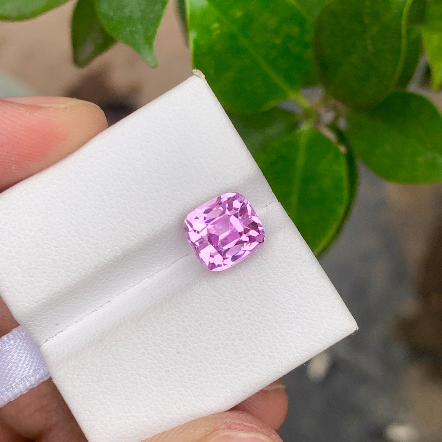 Cushion Cut Kunzite Stone