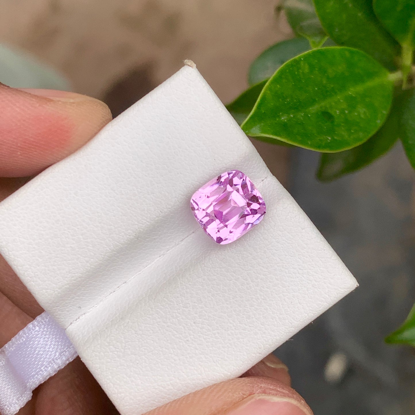 Cushion Cut Kunzite Stone
