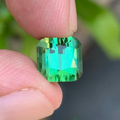 3.50 Carats Natural Bluish Green Tourmaline - Loose Afghan Gemstone For Jewelry