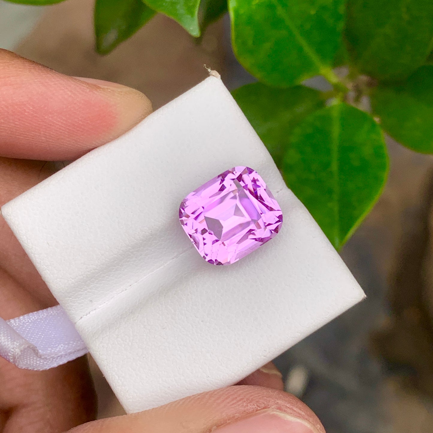 Natural Kunzite Cushion Cut