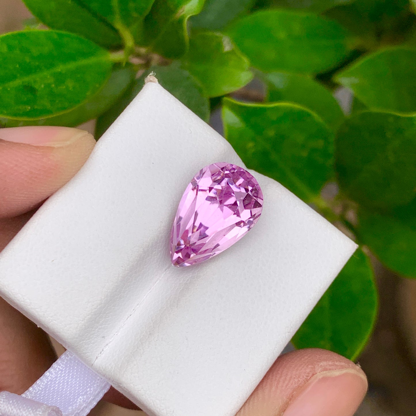 Pear Shape Kunzite Stone