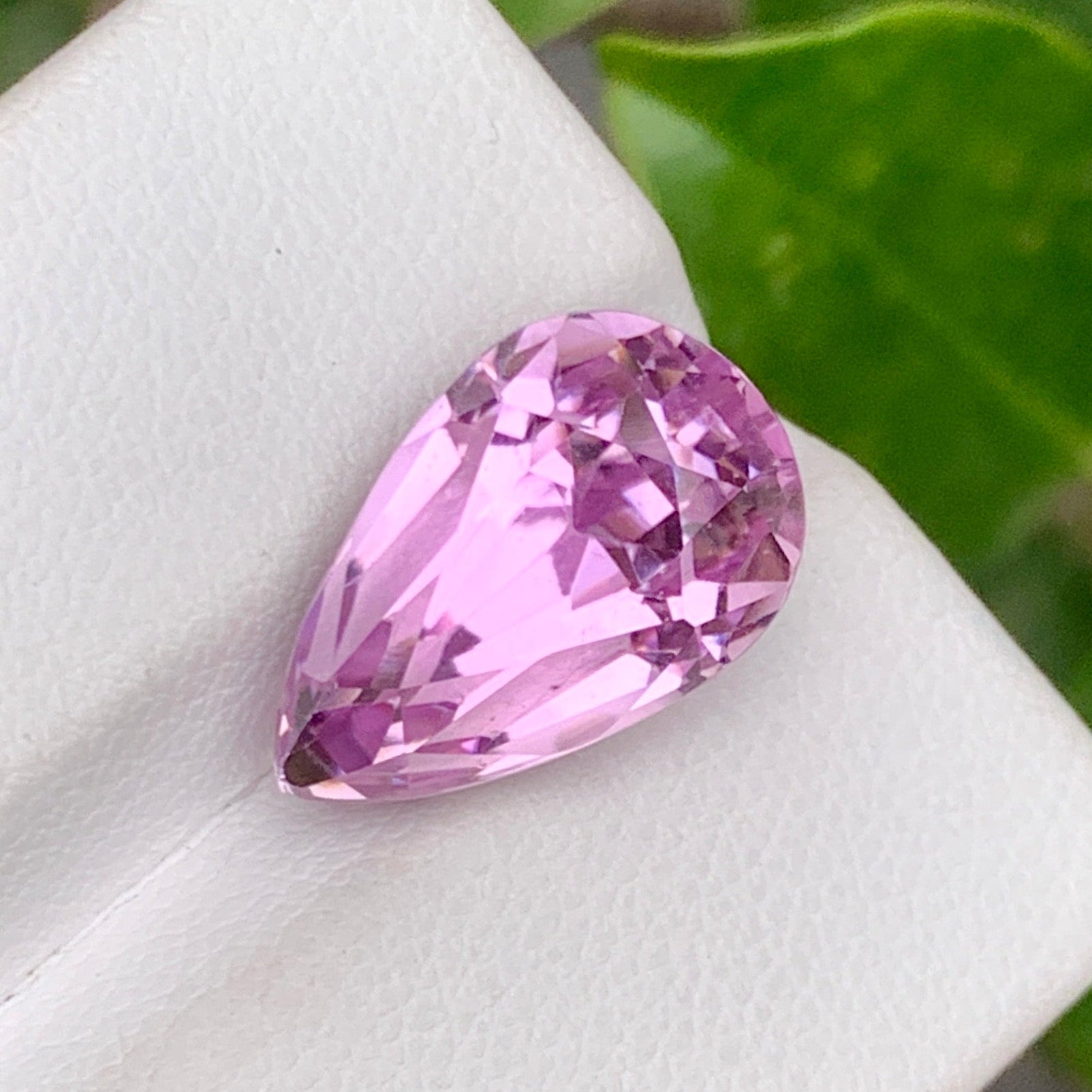 Pear Shape Kunzite Stone