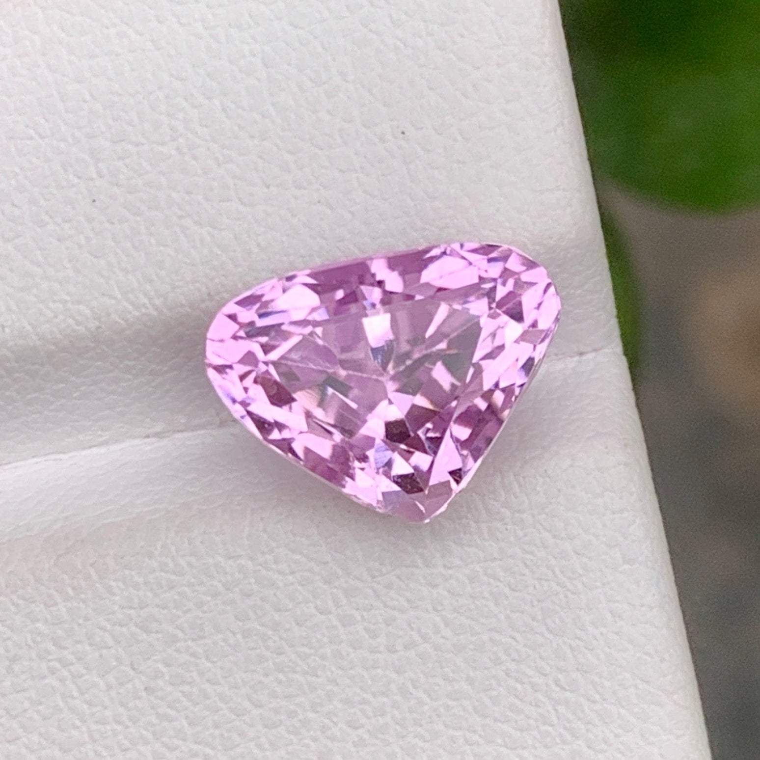 Heart Shape Kunzite Stone