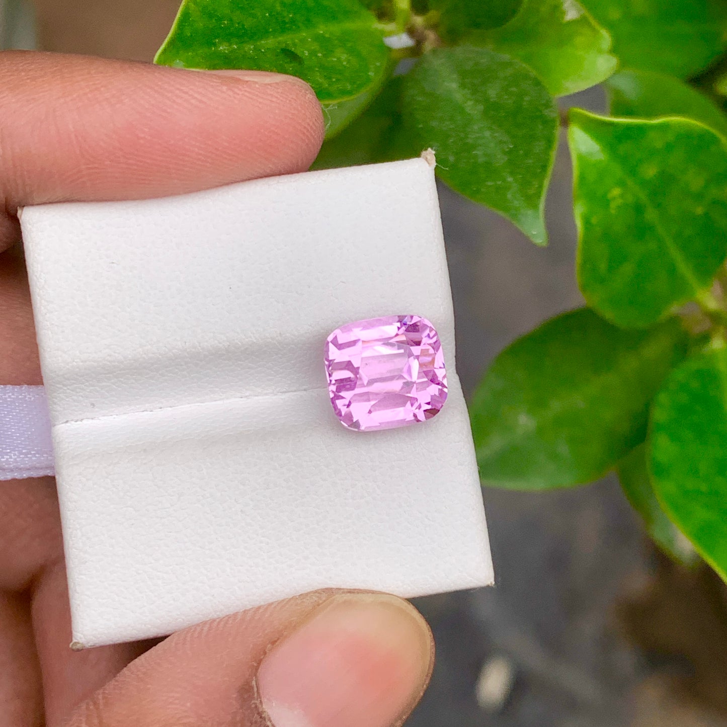 Cushion Cut Kunzite Stone