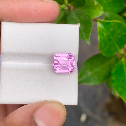 Cushion Cut Kunzite Stone