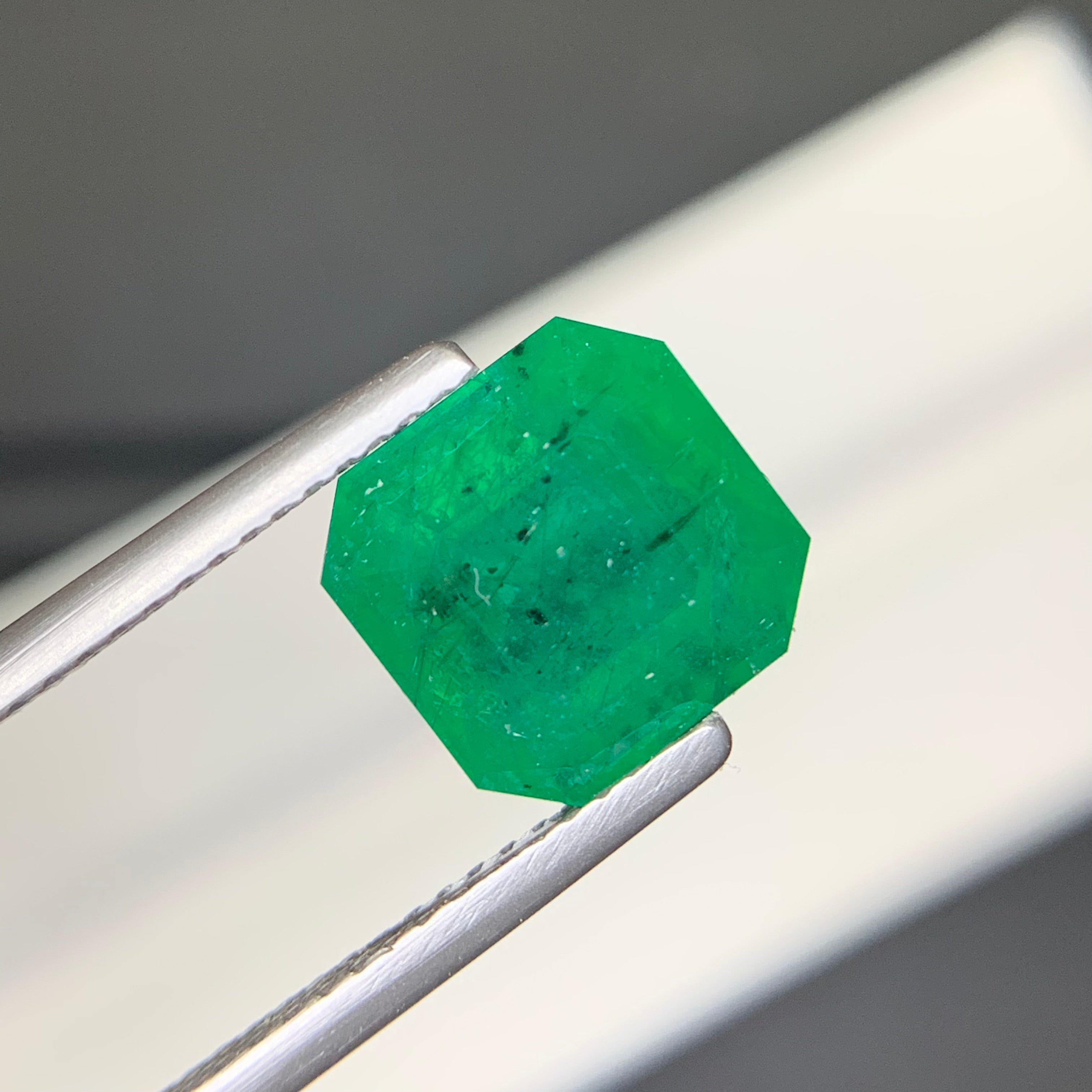 4.11 Carats Step Cut Natural Swat Emerald Stone | Loose Precious Gemstone For Jewelry