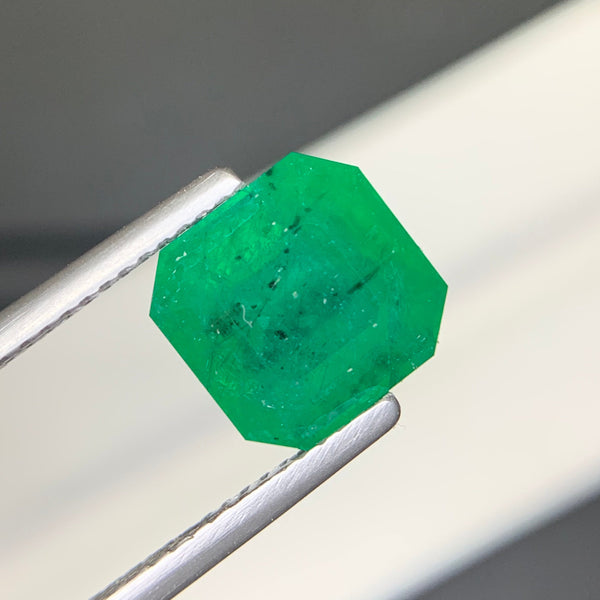 4.11 Carats Step Cut Natural Swat Emerald Stone | Loose Precious Gemstone For Jewelry