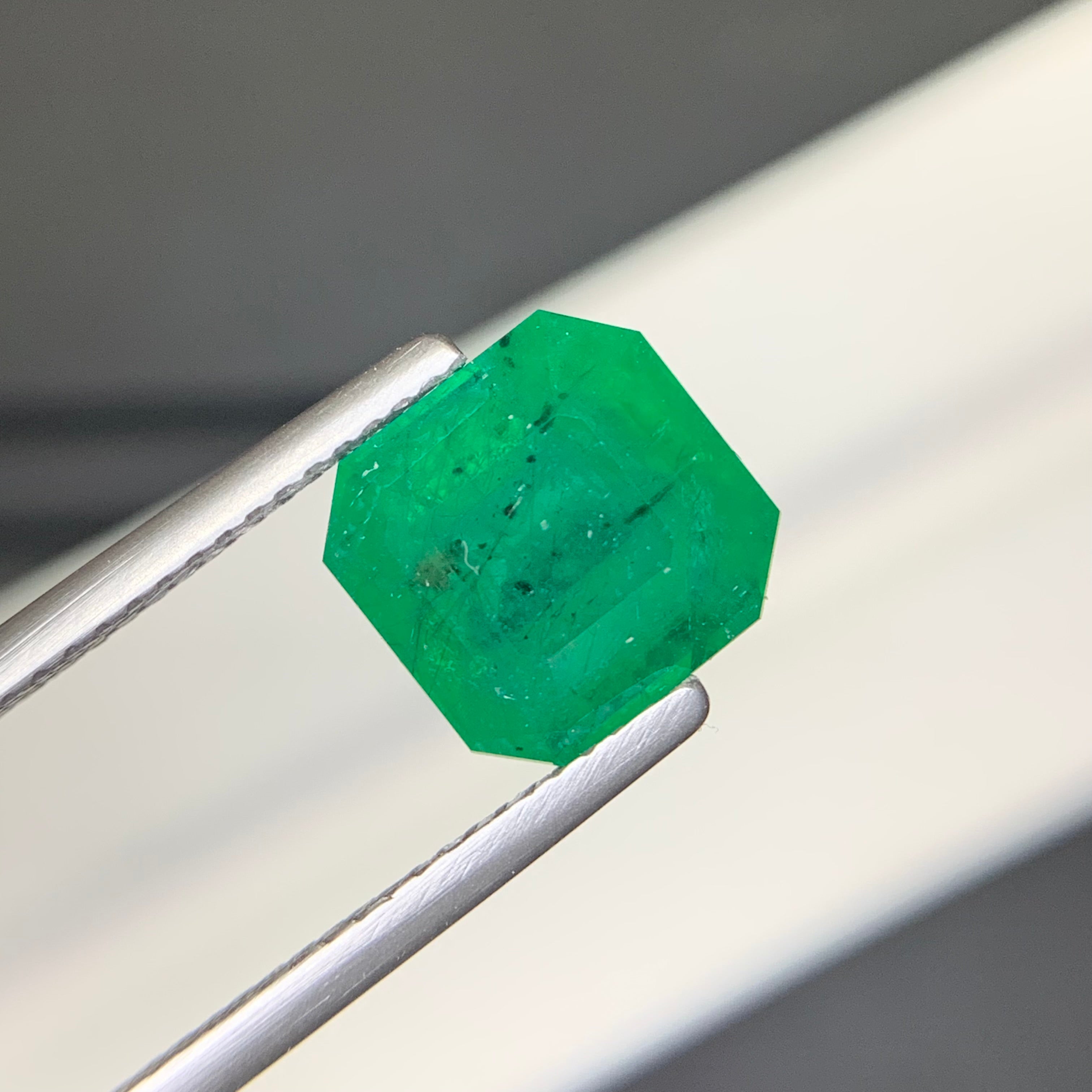 4.11 Carats Step Cut Natural Swat Emerald Stone | Loose Precious Gemstone For Jewelry